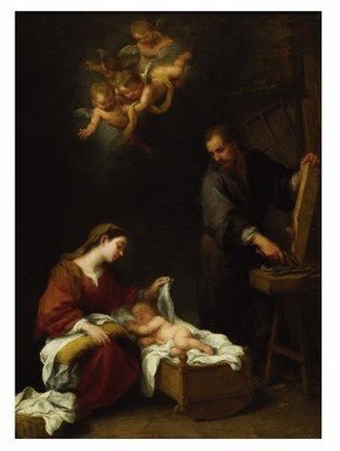 BIGLIETTO ''SACRA FAMIGLIA'' - Bartolom&eacute; E. Murillo