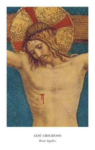 GESU' CROCIFISSO - Immaginetta formato 7X11 cm