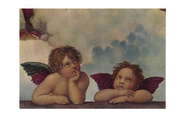 ANGELI (MADONNA SISTINA - PART.) - FORMATO (LXH): 16,5X23 - ORIENTAMENTO: O - OCCASIONE: OCCASIONI VARIE