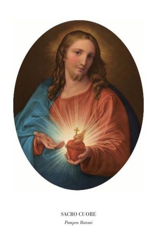 SACRO CUORE - Immaginetta formato 7X11 cm