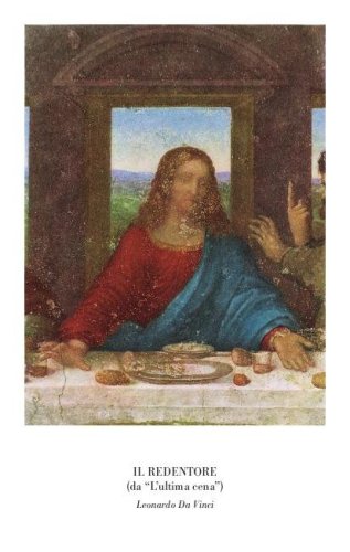 IL REDENTORE (DA ""L'ULTIMA CENA"")" - IMMAGINETTE FORM. 7X11 (HX)