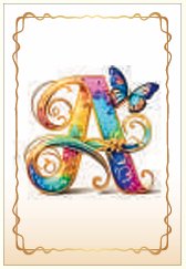 MAGNETI LETTERE - le lettere dell'alfabeto Dimensione  5,3 x 7,8 cm