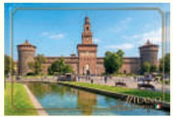 MAGNETI MONUMENTI MILANO - Dimensione  5,3 x 7,8 cm