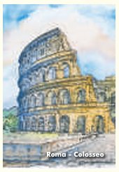 MAGNETI MONUMENTI ROMA - Dimensione  5,3 x 7,8 cm