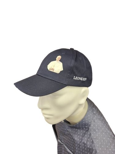 CAPPELLO PAPA LEONE XIV BIANCO/BLU