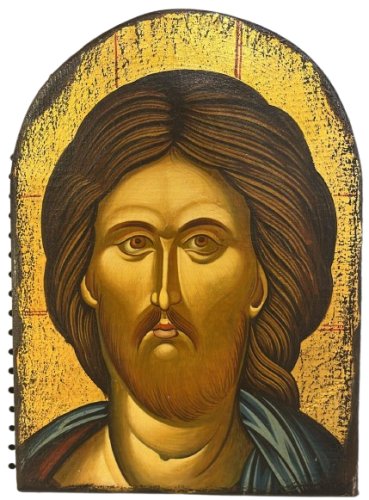 ICONA CRISTO DIPINTA  A MANO 21X29 CM