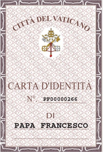La carta d'identit&agrave; di papa Francesco