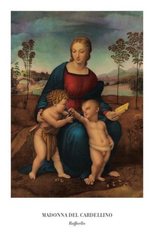 MADONNA DEL CARDELLINO - Immaginetta formato 7x11 cm