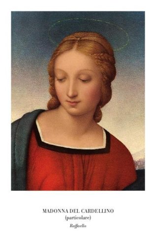 MADONNA DEL CARDELLINO (particolare) - Immaginetta formato 7x11 cm