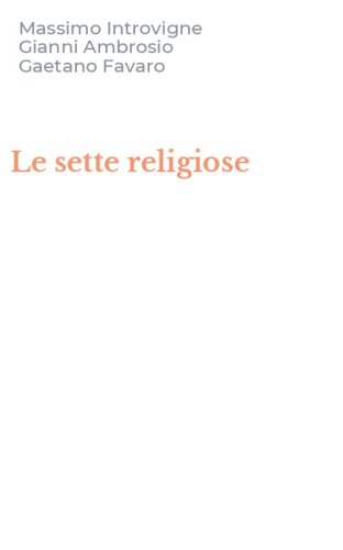 Le sette religiose