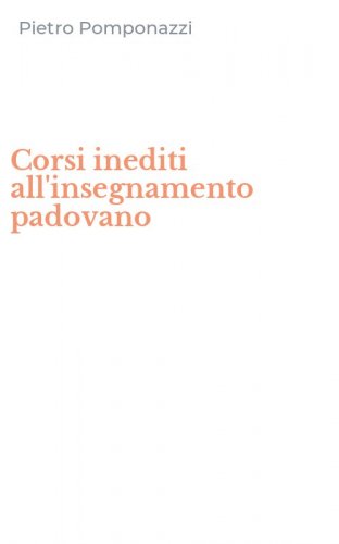 Corsi inediti all'insegnamento padovano