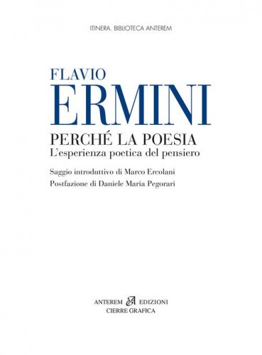 Perch&eacute; la poesia. L'esperienza poetica del pensiero