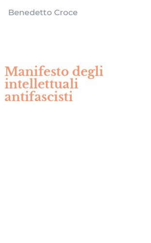 Manifesto degli intellettuali antifascisti
