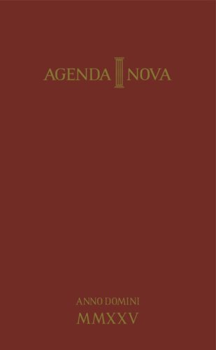 Agenda nova 2025. Anno domini MMXXV