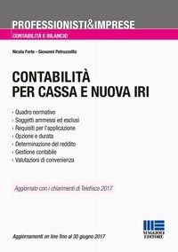 Contabilit&agrave; per cassa e nuova IRI