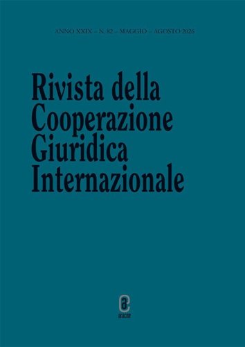Rivista della Cooperazione Giuridica Internazionale