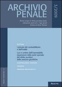 Archivio penale (2009)