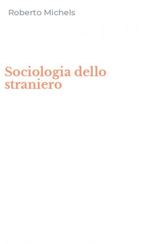 Sociologia dello straniero