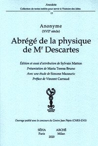 Abr&eacute;g&eacute; de la physique de Mr Descartes