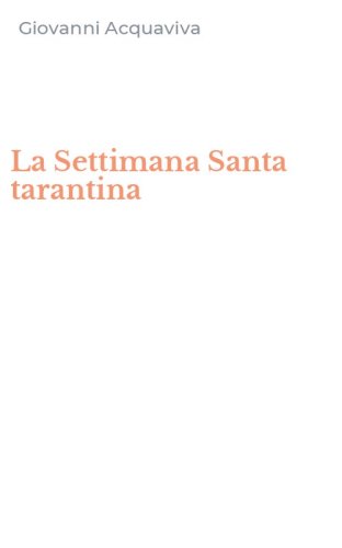 La Settimana Santa tarantina
