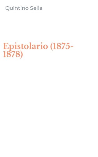 Epistolario (1875-1878)