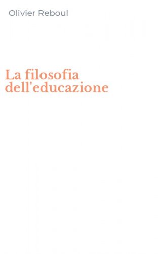 La filosofia dell'educazione