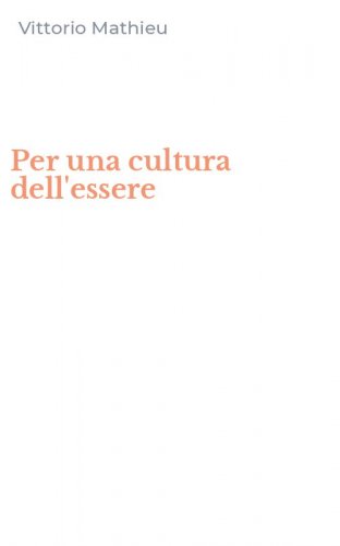 Per una cultura dell'essere