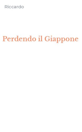 Perdendo il Giappone