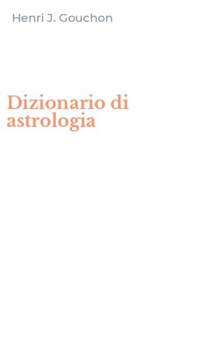 Dizionario di astrologia
