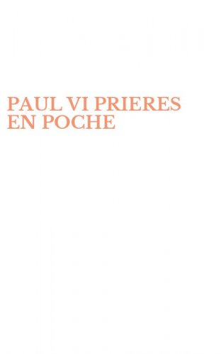 PAUL VI PRIERES EN POCHE
