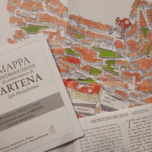 Mappa e introduzione al centro storico di Artena (gi&agrave; Montefortino)-Map and introduction to the historical center of Artena (formerly Montefortino)