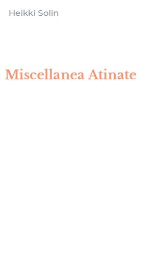 Miscellanea Atinate