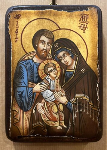 SACRA FAMIGLIA 10X14 CM ANTICATA