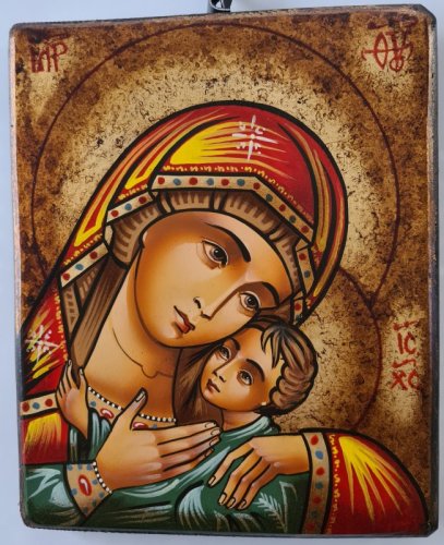 MADONNA KASPEROVSKAJA - 22X18 CM (ROSSO)