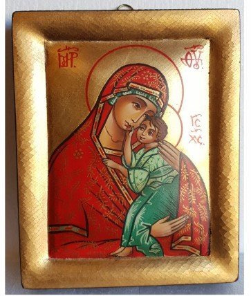 MADRE DI DIO JAROSLAVSKAJA - DIPINTA CON STILE GRECO