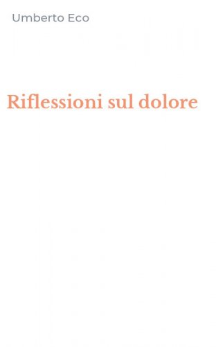 Riflessioni sul dolore