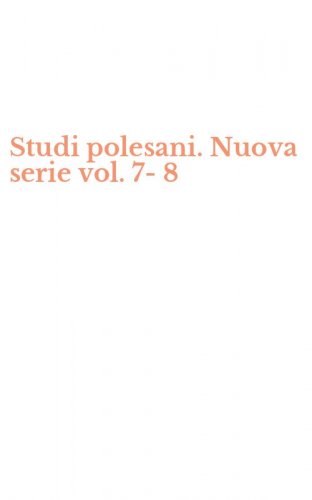 Studi polesani. Nuova serie vol. 7-8