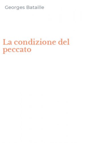 La condizione del peccato