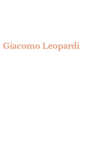 Giacomo Leopardi