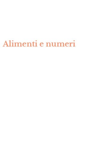 Alimenti e numeri