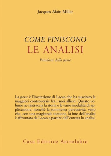 Come finiscono le analisi. Paradossi della passe