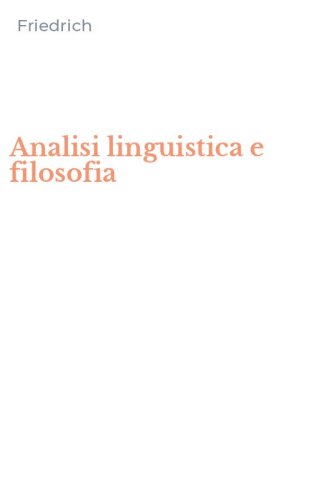 Analisi linguistica e filosofia