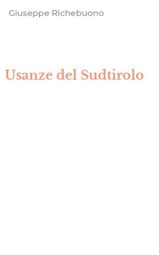 Usanze del Sudtirolo