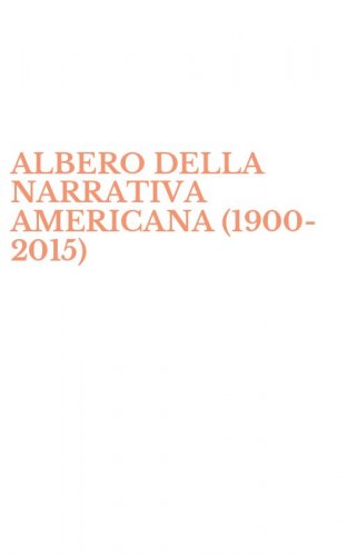 ALBERO DELLA NARRATIVA AMERICANA (1900-2015)
