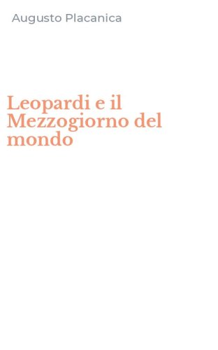 Leopardi e il Mezzogiorno del mondo