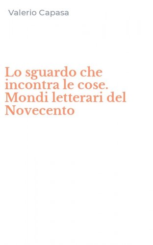Lo sguardo che incontra le cose. Mondi letterari del Novecento