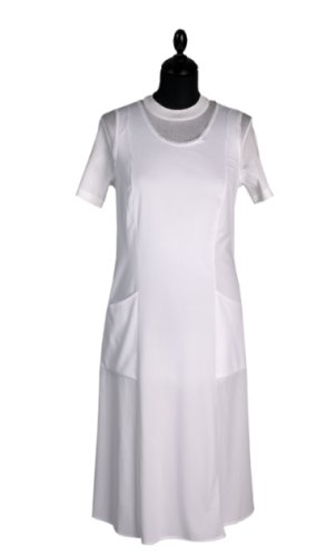 BIANCO SOTTOVESTE TESSUTO INDEMAGLIABILE LEGGERO - 100% POLIESTERE