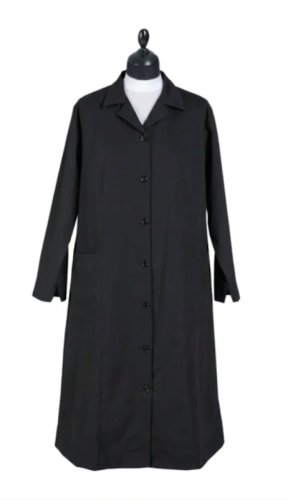 GREMBIULE MOD. BRESCIA NERO - Manica lunga - 35% Cotone 65% Poliestere