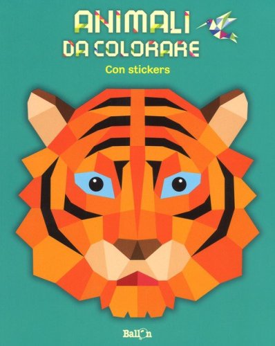 Animali da colorare (verde). Con adesivi