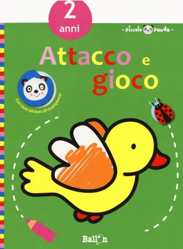 Piccolo panda. Attacco e gioco. 2 anni. Con adesivi (verde)